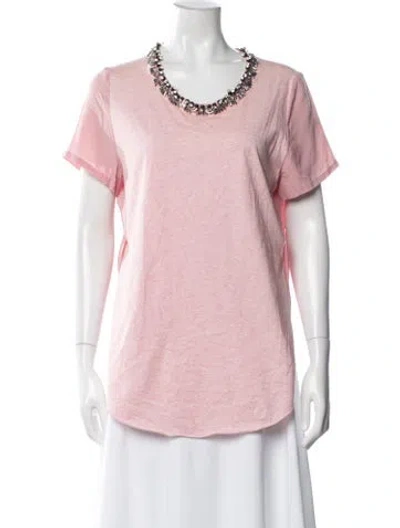Pre-owned 3.1 Phillip Lim Crew Neck Short Sleeve Top In Pink