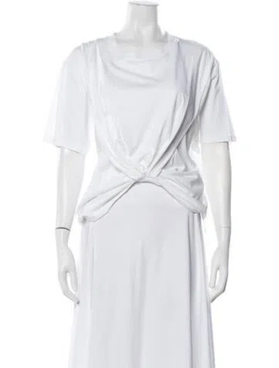 Pre-owned 3.1 Phillip Lim Crew Neck Short Sleeve Top In White
