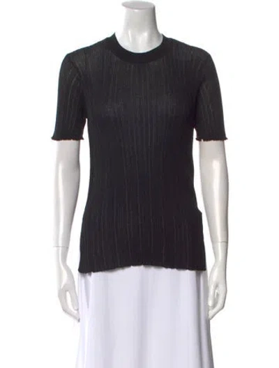 Pre-owned 3.1 Phillip Lim Crew Neck Short Sleeve T-shirt In Black