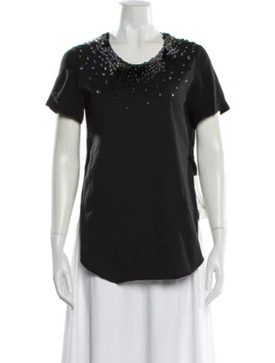 Pre-owned 3.1 Phillip Lim Crew Neck Short Sleeve T-shirt In Black