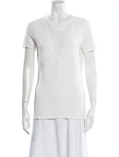 Pre-owned 3.1 Phillip Lim Crew Neck Short Sleeve T-shirt In White