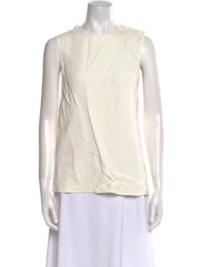 Pre-owned 3.1 Phillip Lim Crew Neck Sleeveless Blouse In Neutral