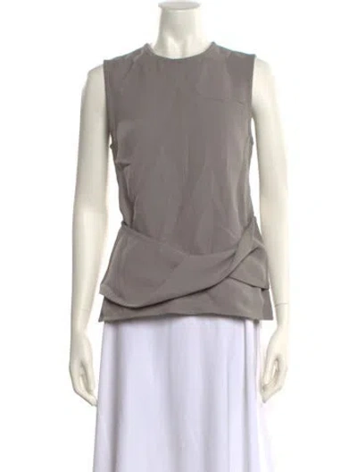 Pre-owned 3.1 Phillip Lim Crew Neck Sleeveless Blouse In Neutral
