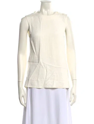 Pre-owned 3.1 Phillip Lim Crew Neck Sleeveless Blouse In Neutral