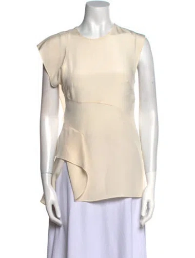 Pre-owned 3.1 Phillip Lim Crew Neck Sleeveless Blouse In Neutral