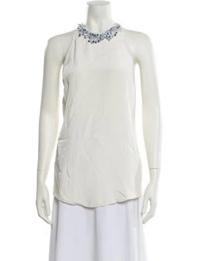 Pre-owned 3.1 Phillip Lim Crew Neck Sleeveless Blouse In Neutral