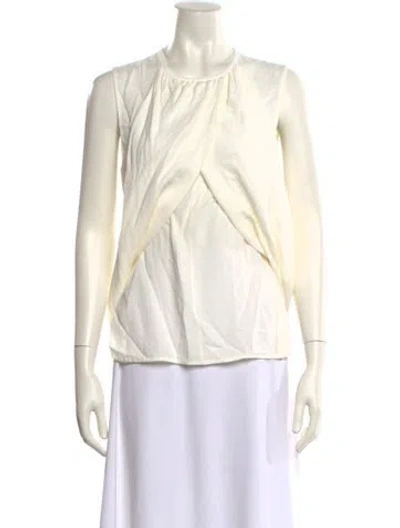 Pre-owned 3.1 Phillip Lim Crew Neck Sleeveless Blouse In Neutral