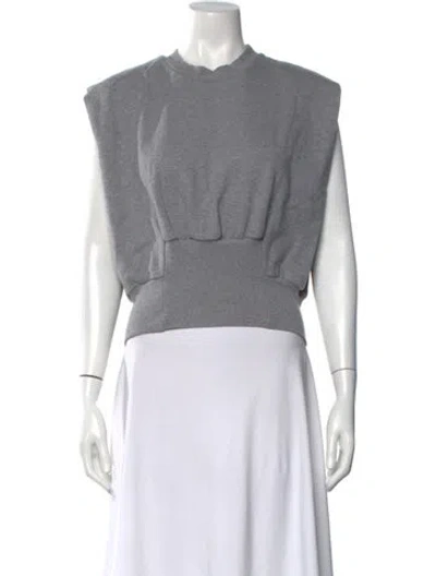Pre-owned 3.1 Phillip Lim Crew Neck Sleeveless Sweatshirt In Grey