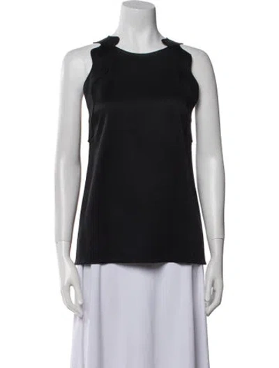 Pre-owned 3.1 Phillip Lim Crew Neck Sleeveless Top In Black