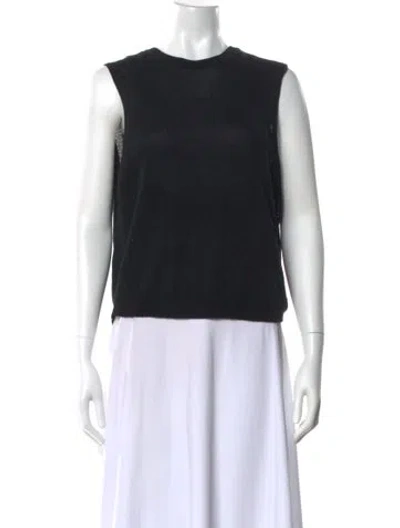 Pre-owned 3.1 Phillip Lim Crew Neck Sleeveless Top In Black