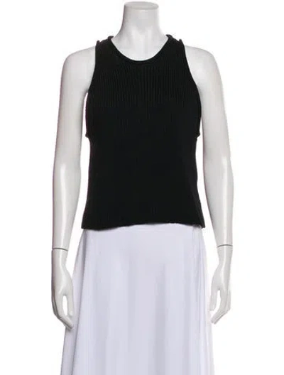 Pre-owned 3.1 Phillip Lim Crew Neck Sleeveless Top In Black