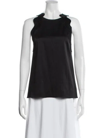 Pre-owned 3.1 Phillip Lim Crew Neck Sleeveless Top In Black