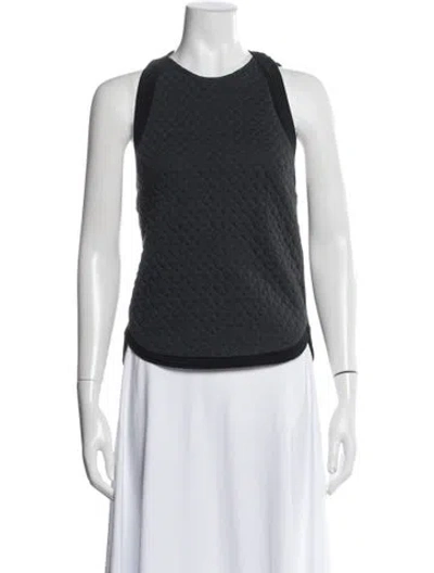 Pre-owned 3.1 Phillip Lim Crew Neck Sleeveless Top In Black