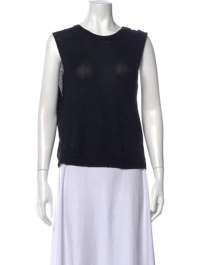 Pre-owned 3.1 Phillip Lim Crew Neck Sleeveless Top In Black