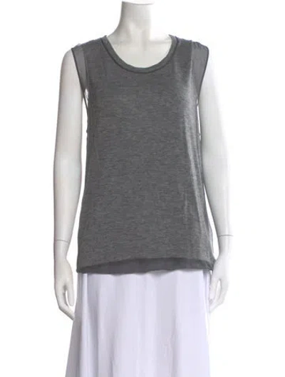 Pre-owned 3.1 Phillip Lim Crew Neck Sleeveless Top In Gray