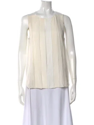 Pre-owned 3.1 Phillip Lim Crew Neck Sleeveless Top In Neutral