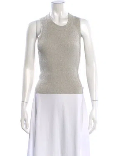 Pre-owned 3.1 Phillip Lim Crew Neck Sleeveless Top In Neutral