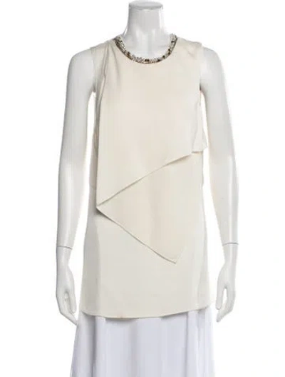 Pre-owned 3.1 Phillip Lim Crew Neck Sleeveless Top In Neutral