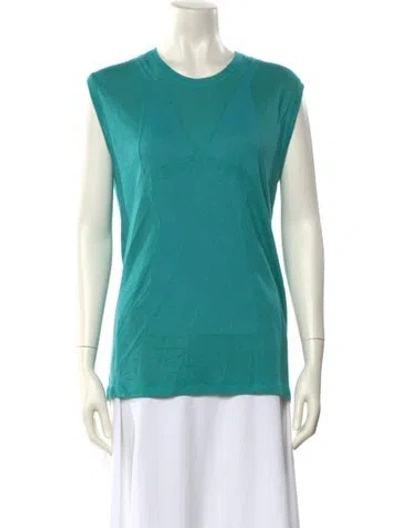 Pre-owned 3.1 Phillip Lim Crew Neck Sleeveless T-shirt In Blue