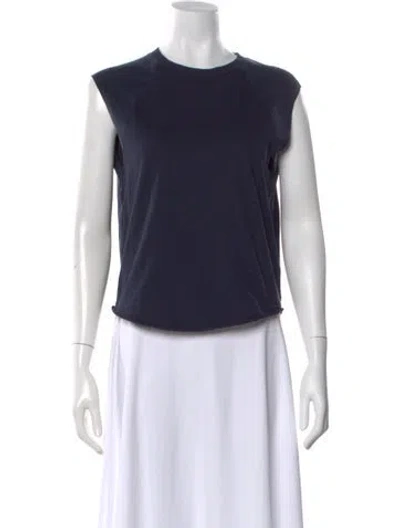 Pre-owned 3.1 Phillip Lim Crew Neck Sleeveless T-shirt In Blue