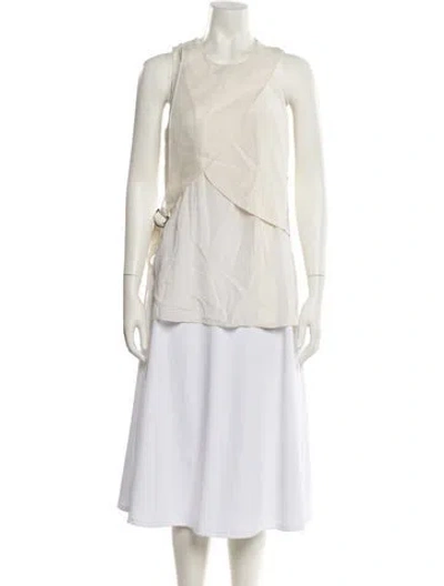 Pre-owned 3.1 Phillip Lim Crew Neck Sleeveless Tunic In Neutral