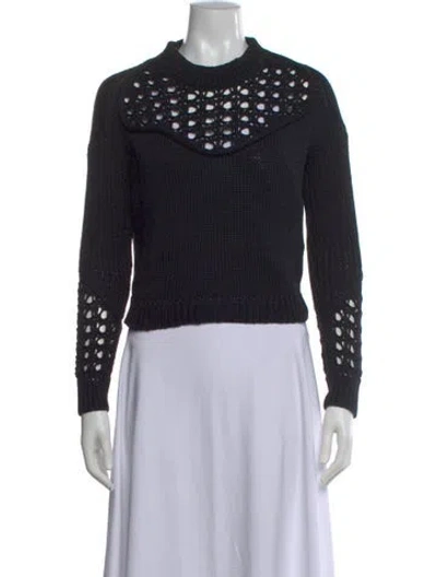 Pre-owned 3.1 Phillip Lim Crew Neck Sweater In Black