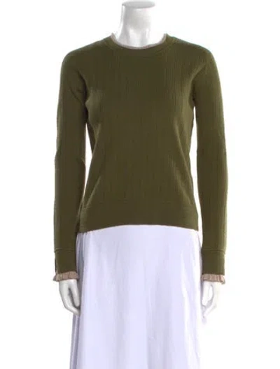 Pre-owned 3.1 Phillip Lim Crew Neck Sweater In Green