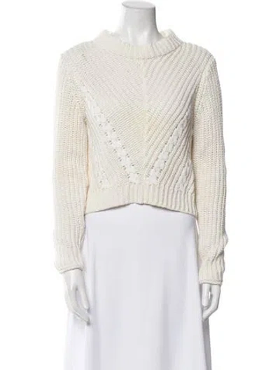 Pre-owned 3.1 Phillip Lim Crew Neck Sweater In White