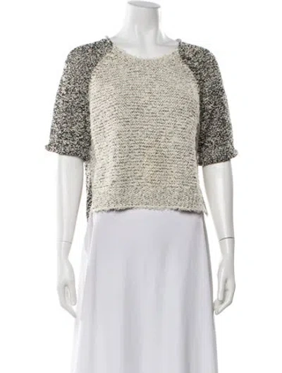 Pre-owned 3.1 Phillip Lim Crew Neck Sweater In White