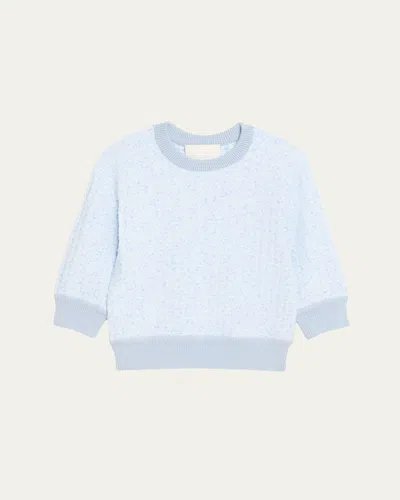 3.1 Phillip Lim Crewneck Three-quarter Sleeve Sweater In Multi