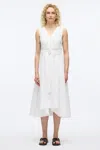 3.1 Phillip Lim Crisscross Back Midi Dress In White