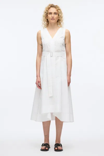 3.1 Phillip Lim Crisscross Back Midi Dress In White