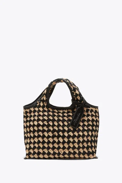 3.1 Phillip Lim Crochet Raffia Mini Market Tote