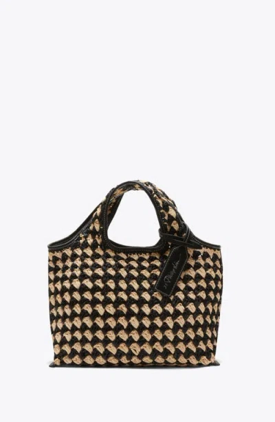 3.1 Phillip Lim Crochet Raffia Mini Market Tote In Multi