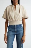 Shop 3.1 Phillip Lim Crop Sweatshirt In Concrete