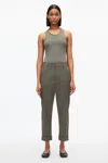 3.1 Phillip Lim Cropped Carrot Trousers In Army