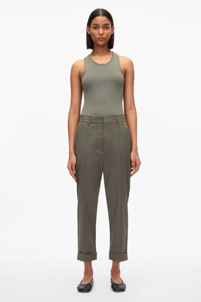 3.1 Phillip Lim Cropped Carrot Trousers In Army