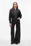 3.1 Phillip Lim Cropped Flight Bomber In Black