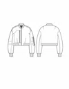 3.1 Phillip Lim Cropped Flight Bomber In White