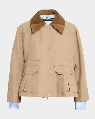 3.1 PHILLIP LIM CROPPED FLOUNCE JACKET