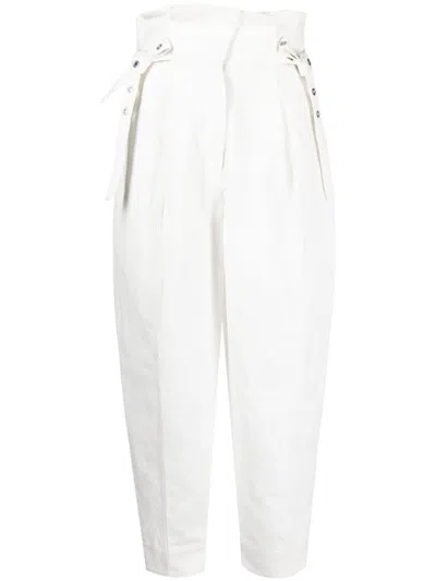 3.1 Phillip Lim Cropped Paperbag Trousers In White
