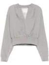 3.1 Phillip Lim Cropped Sweatshirt In Grey