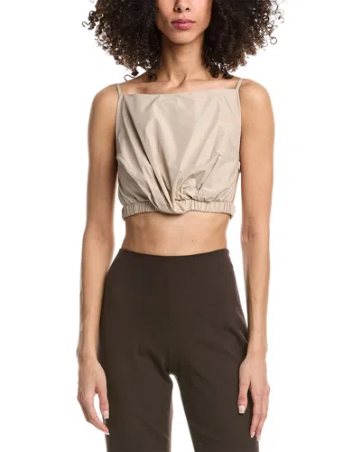 3.1 Phillip Lim Cropped Twist Front Cami In Neutral