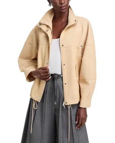 3.1 Phillip Lim Cropped Utility Balloon Jacket In Brown