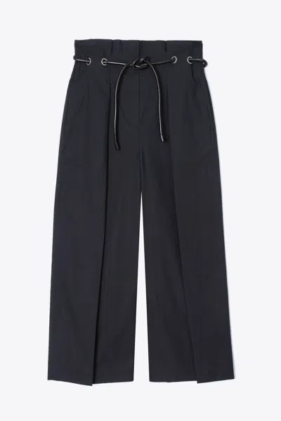 3.1 Phillip Lim Cropped Wide Leg Origami Trouser In Black