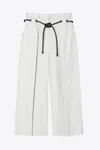 3.1 Phillip Lim Cropped Wide Leg Origami Trouser In White
