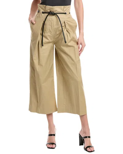 3.1 Phillip Lim Cropped Wide-leg Pant In Brown