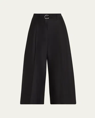 3.1 Phillip Lim Cropped Wide-leg Pants With Belt In Black