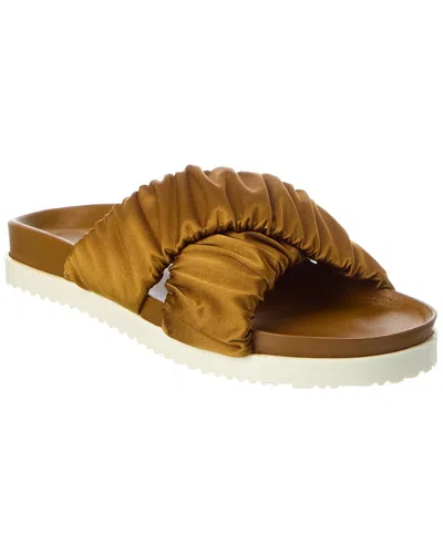 3.1 Phillip Lim Crossover Satin Pool Slide In Green