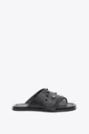 3.1 Phillip Lim Leather Crossover Slide Sandals In Camel